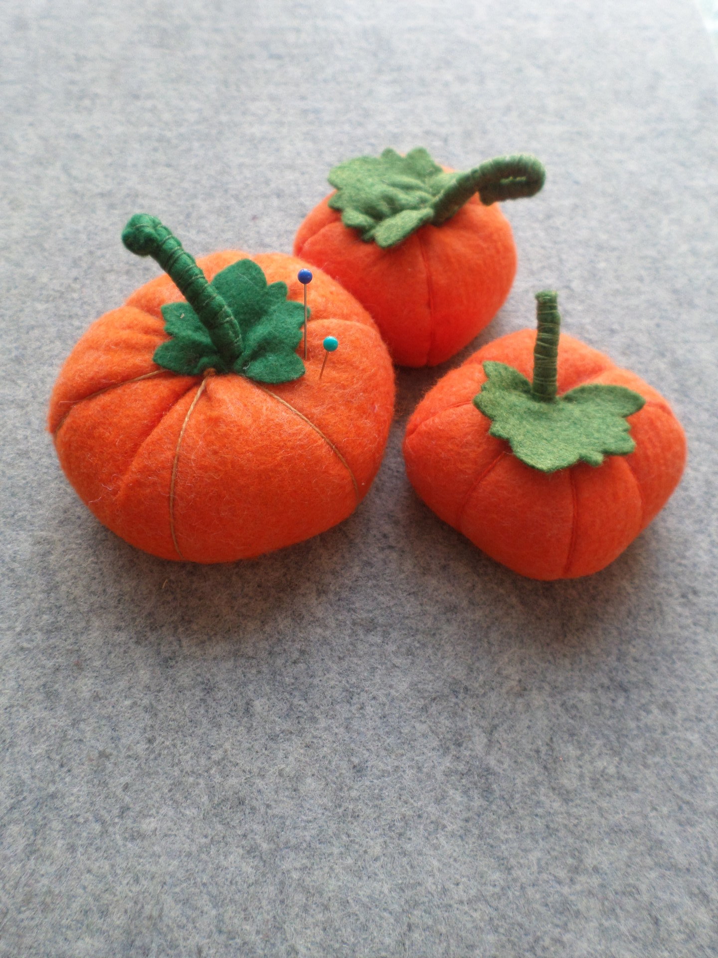 Pumpkin Felt Pincushion 