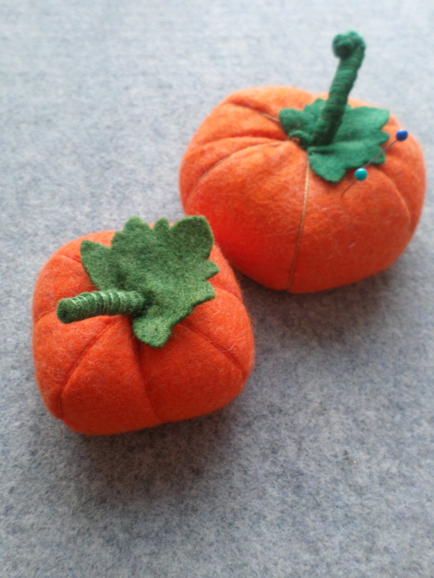 Pumpkin Felt Pincushion 