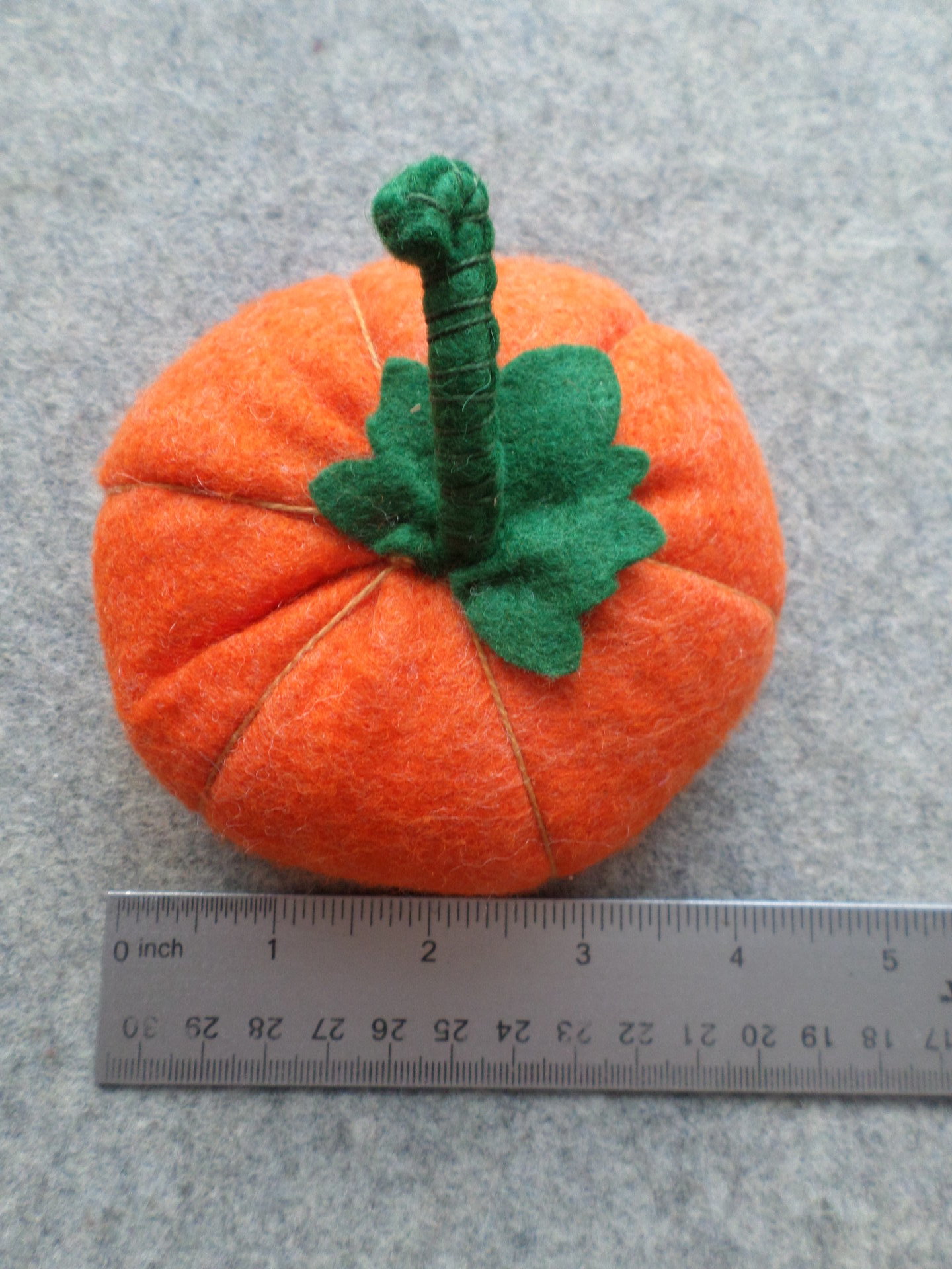 Pumpkin Felt Pincushion 