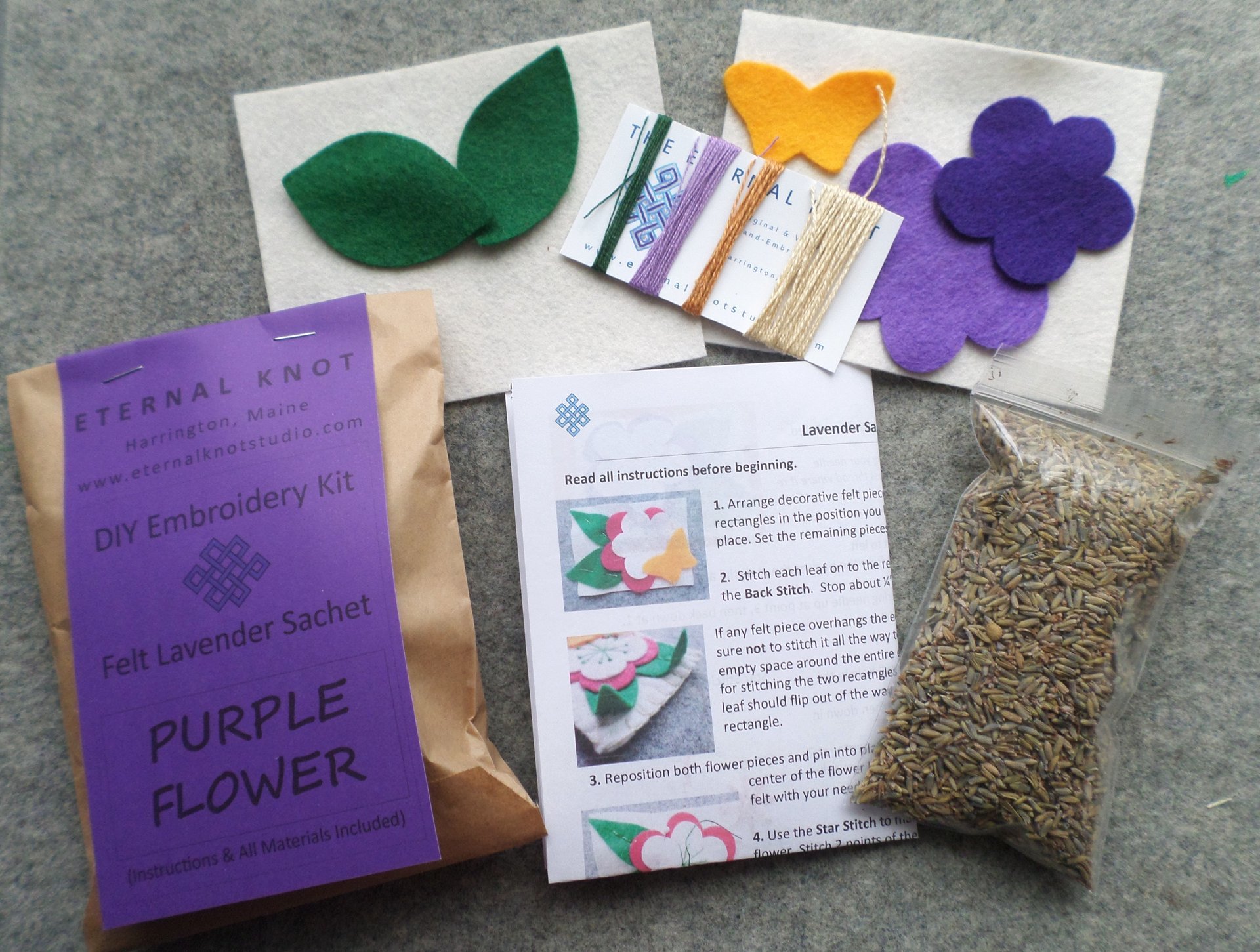 Flower Lavender Sachet DIY Kit