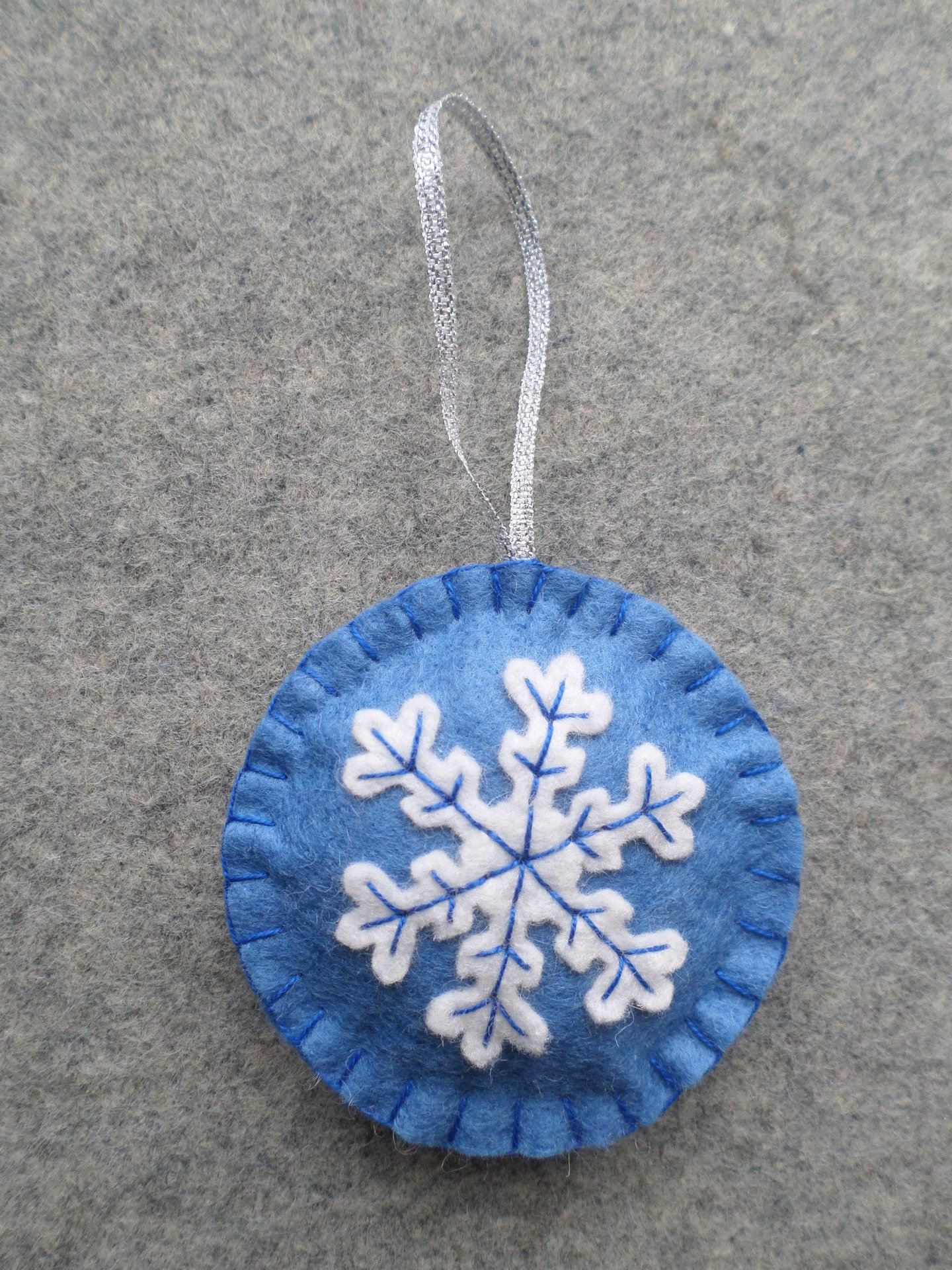 Snowflake Felt Holiday Ornament DIY Kit 
