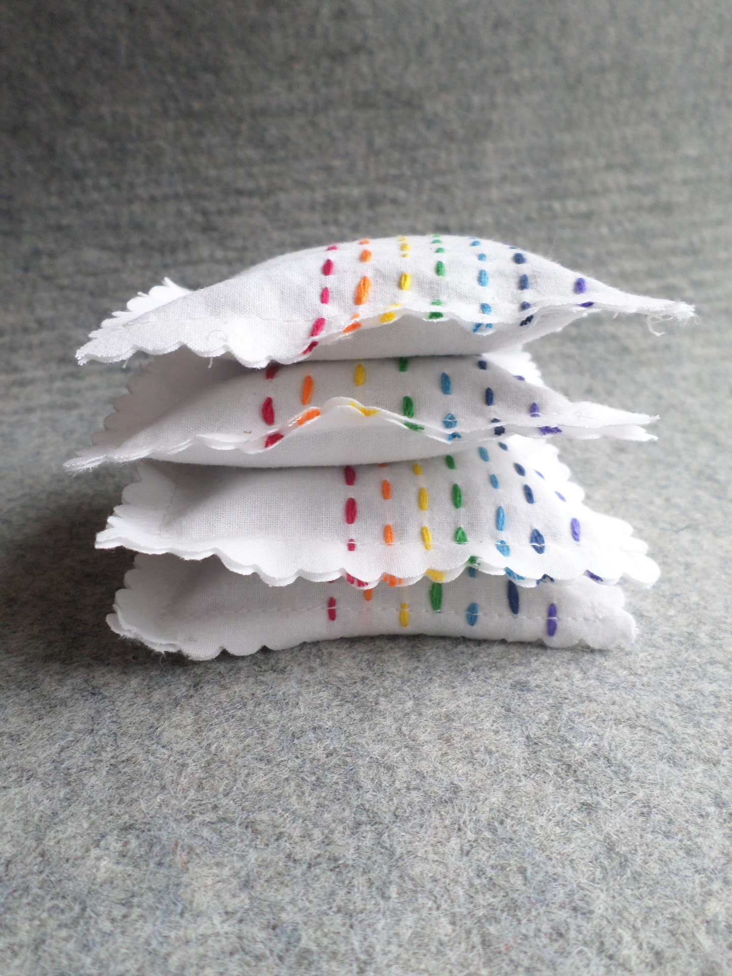 Lavender Sachet Hand Embroidered Rainbow Sachets