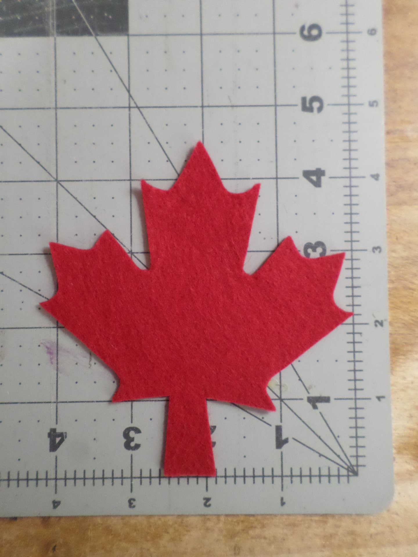 Maple Leaf Felt Holiday Ornament DIY Kit 