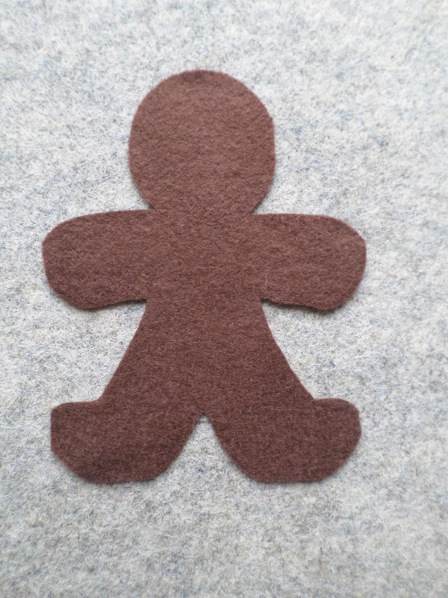 Cut Felt Shapes, 12 Gingerbread Pieces