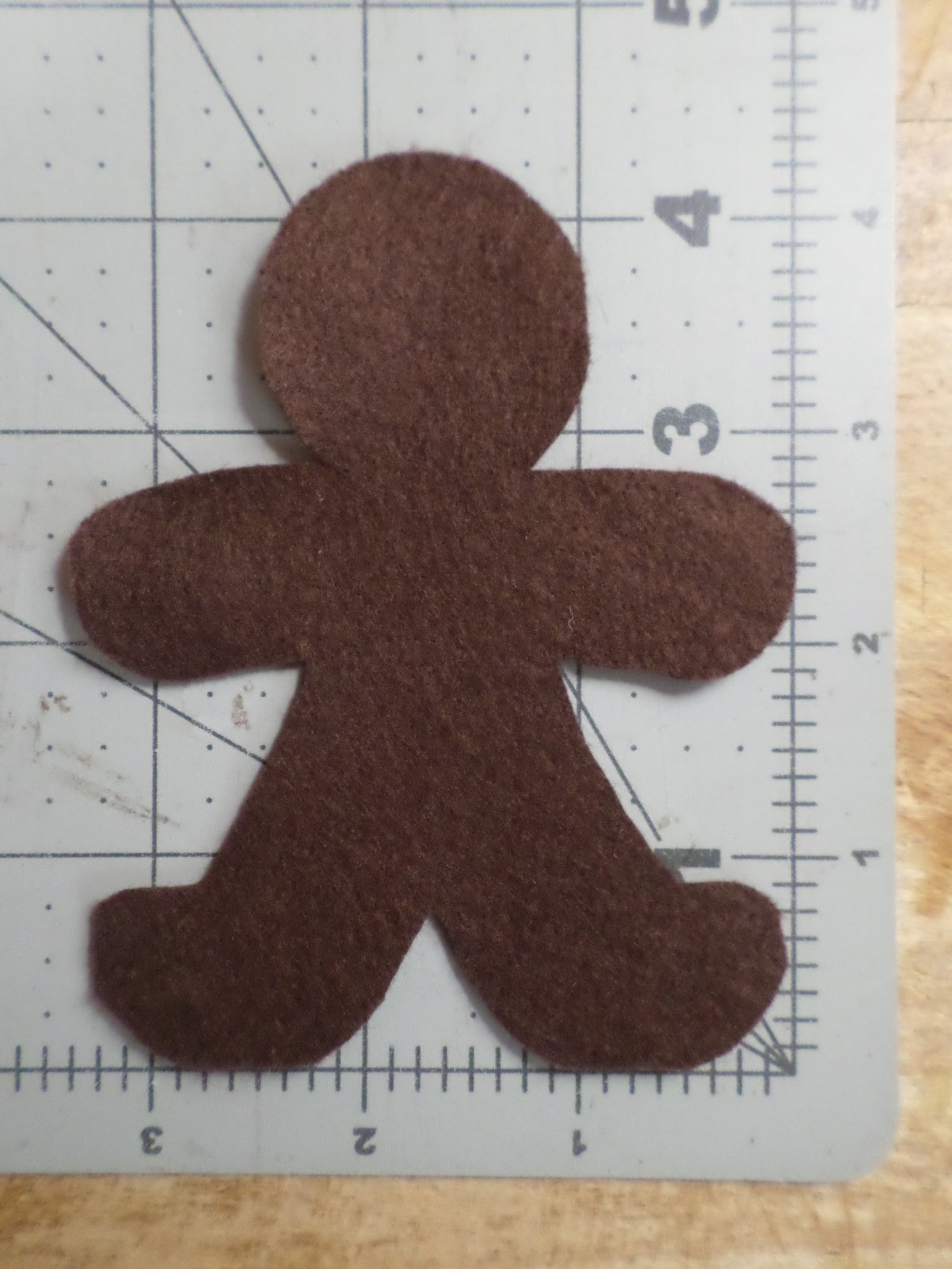 Cut Felt Shapes, 12 Gingerbread Pieces