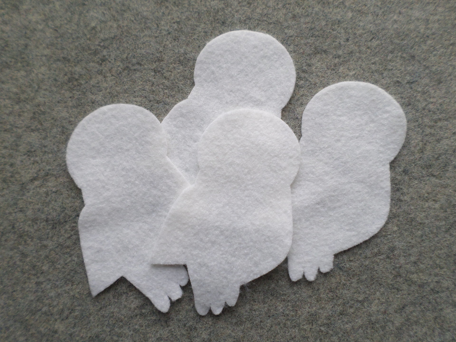 Cut Felt Shapes, 12 Owl Pieces