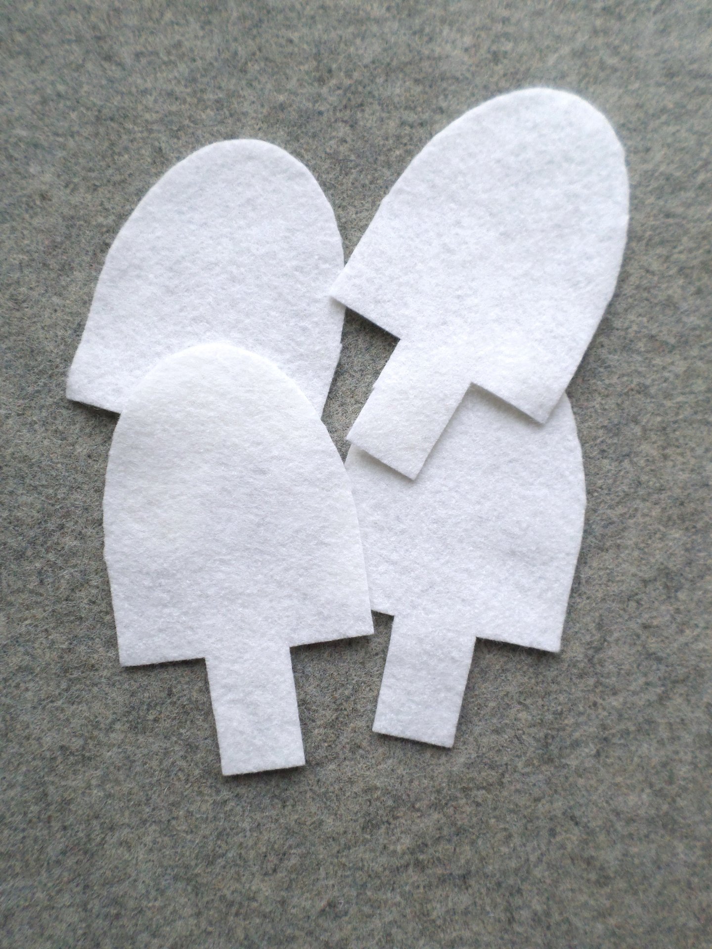 12 Cut Felt Shapes, Buoy Pieces