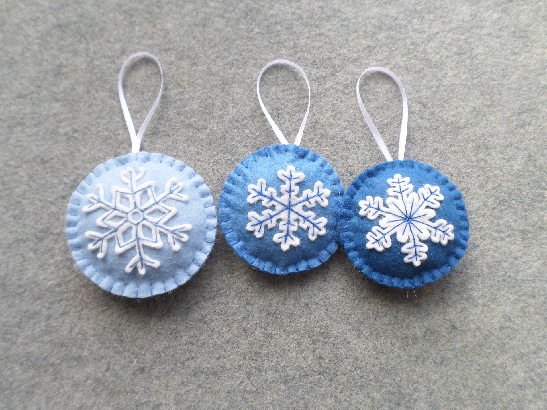 Snowflake Felt Holiday Ornament DIY Kit 