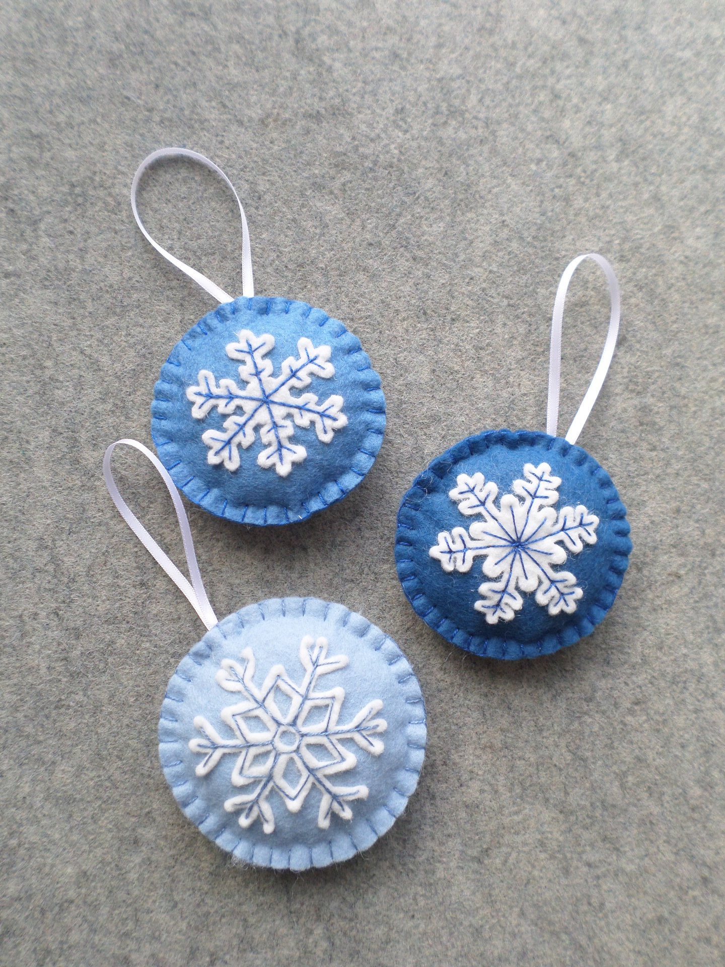 Snowflake Felt Holiday Ornament DIY Kit 