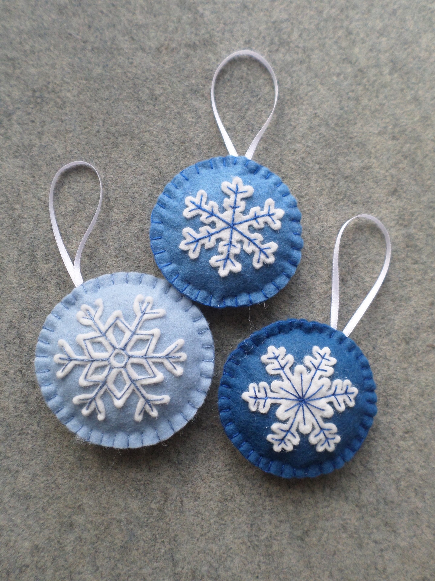 Snowflake Felt Holiday Ornament DIY Kit 