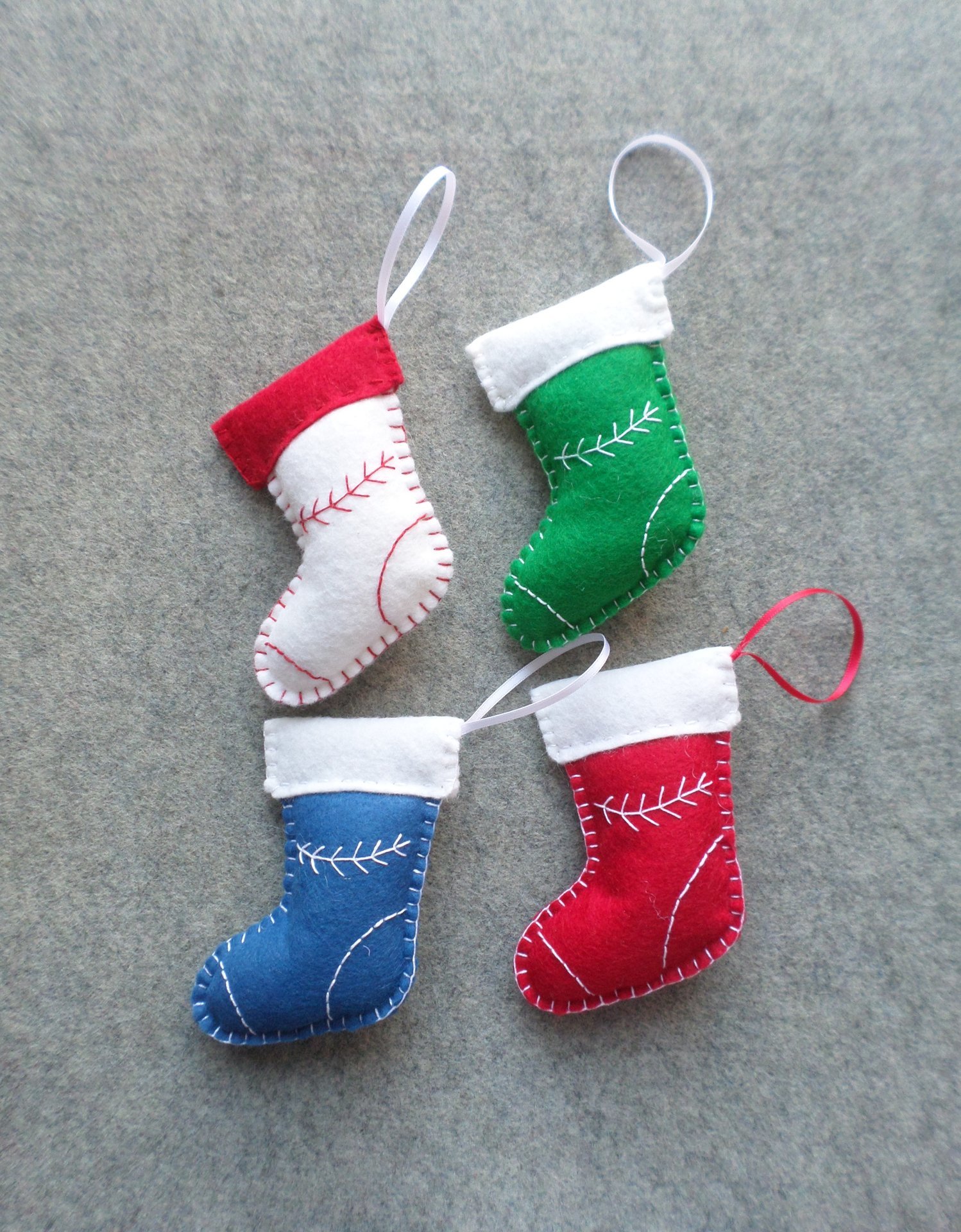 Christmas Stocking Felt Holiday Ornament DIY Kit 