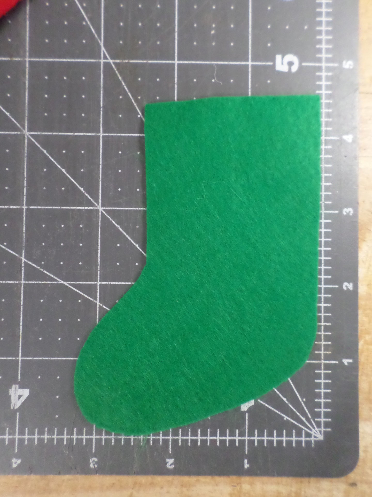 12 Cut Felt Shapes, Stocking Pieces
