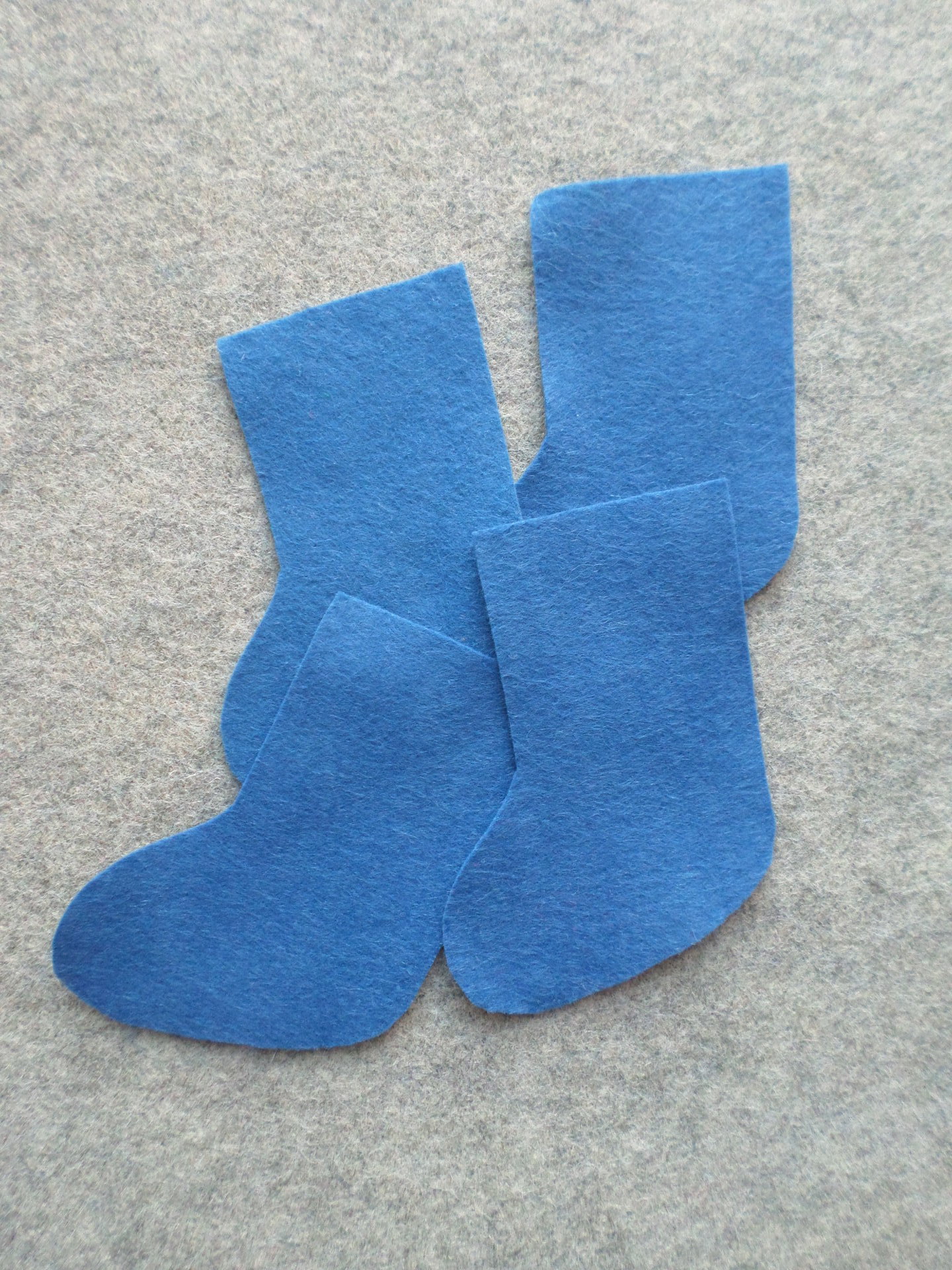 12 Cut Felt Shapes, Stocking Pieces