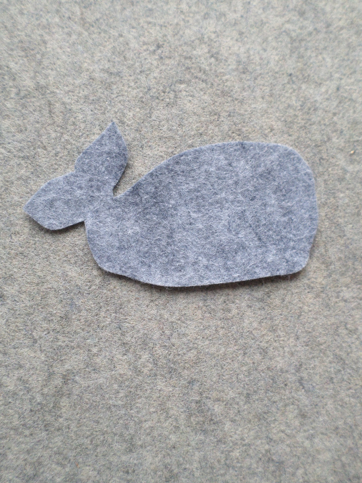 12 Cut Felt Shapes, Whale Pieces