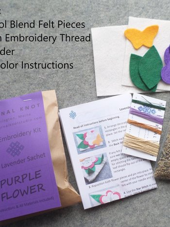 Flower Lavender Sachet DIY Kit
