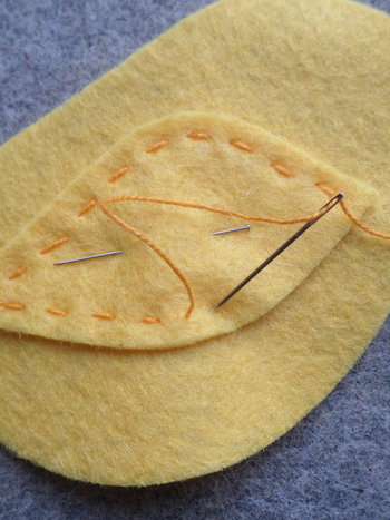 Yellow Bird Felt Holiday Ornament DIY Kit 