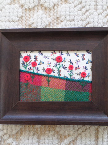 Summer Hand-Embroidered Crewel Wall Art